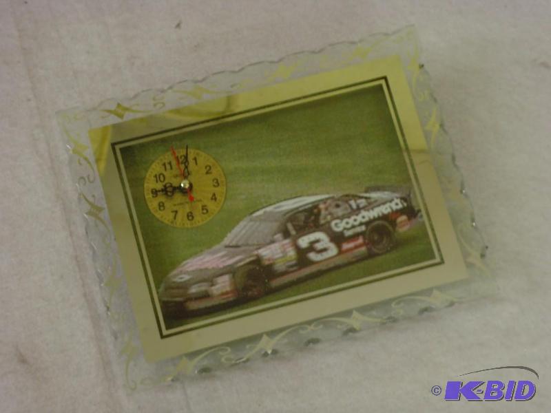 lot 10 image: Dale Earnhardt #3 Car Wall Clock