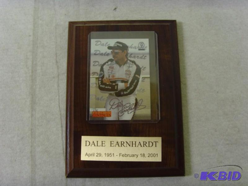 lot 3 image: Dale Earnhardt Plaque with Card