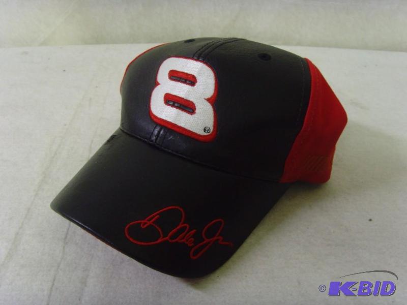 lot 55 image: Dale Junior #8 Leather Ball Cap