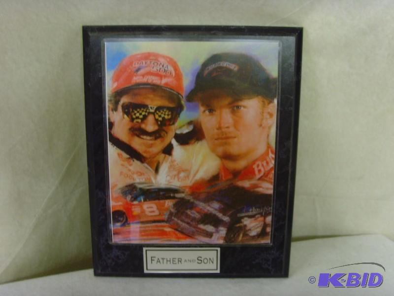 lot 6 image: Dale & Junior Color Sketch Plaque