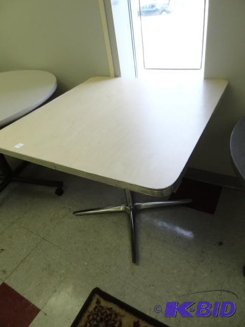 36 x 36 metal framed table...