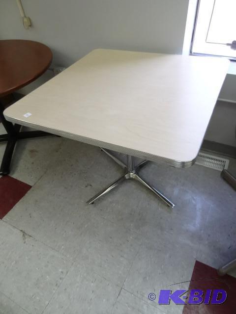 36 x 36 metal framed table...