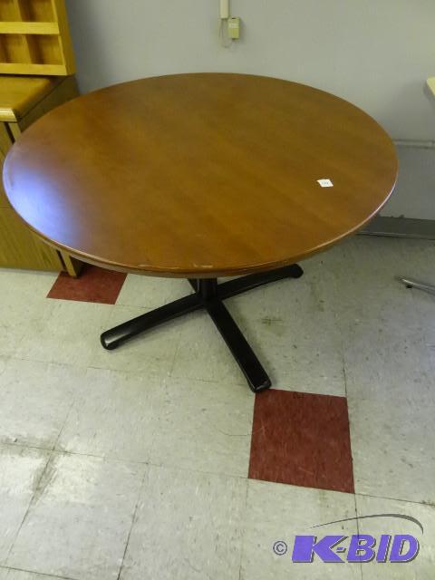 42&quot round metal framed table...