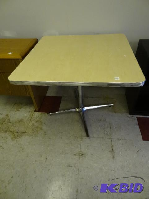 36 x 36 metal framed table...