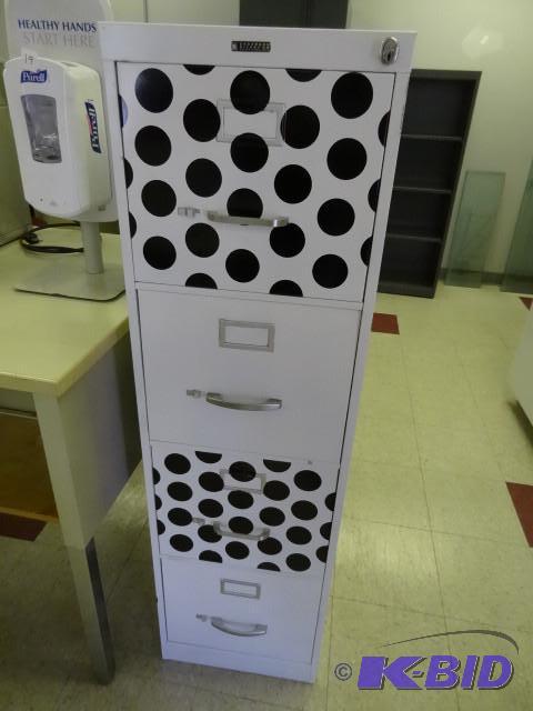 15&quot metal 4 drawer file cabine...