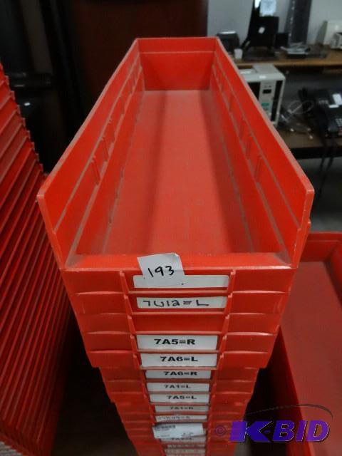 7 x 24 x 3 hardware bins. Qty 20...