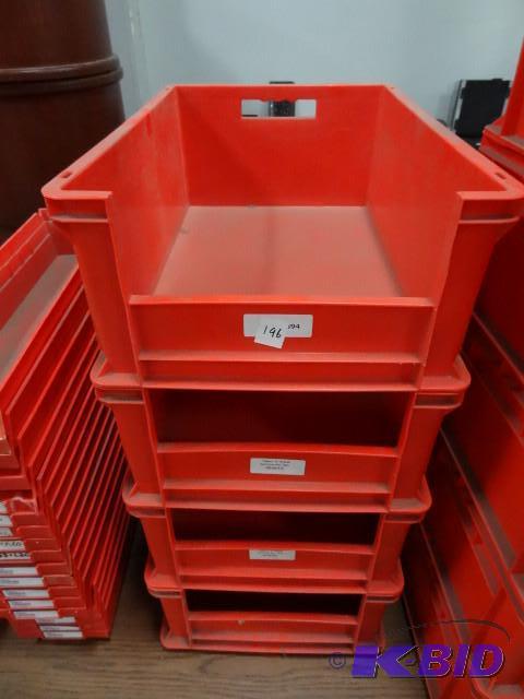 16 x 24 x 9 stacking bins. Qty 4...