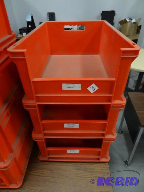 16 x 24 x 9 stacking bins. Qty 3...