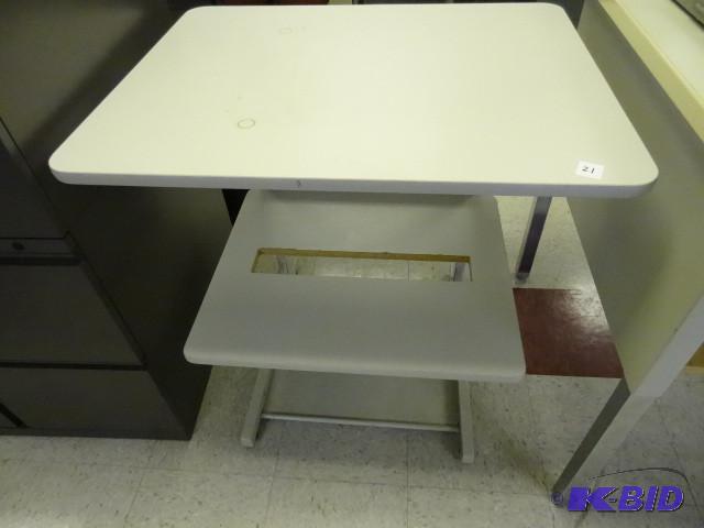 Table with underneath printer shelf...