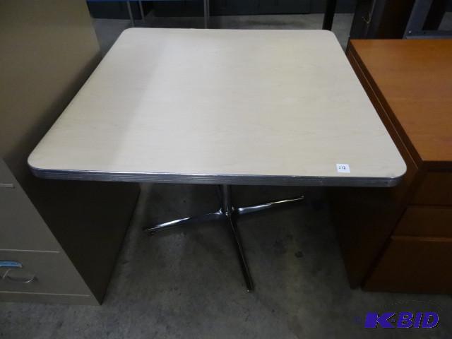 36 x 36 metal framed table...