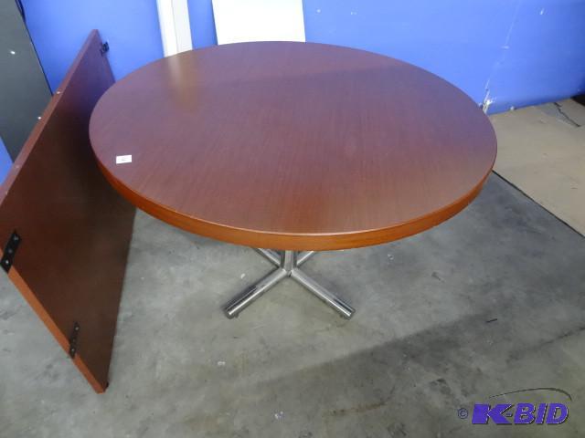 42&quot round metal framed table...