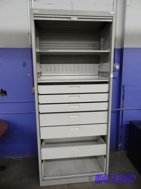 Metal cabinet with 6 drawers and st...