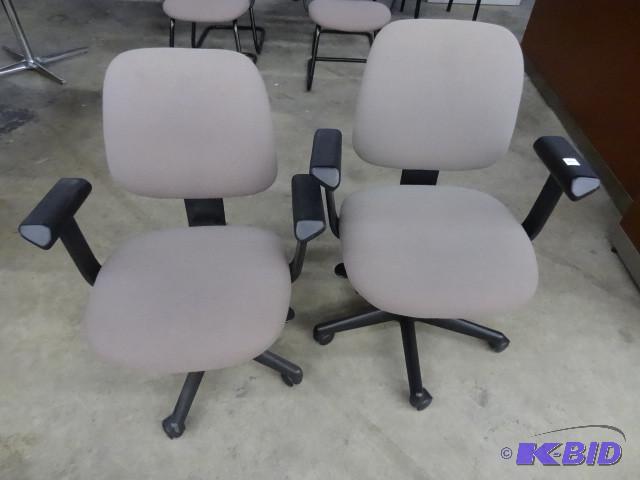 2 office chairs on wheels...