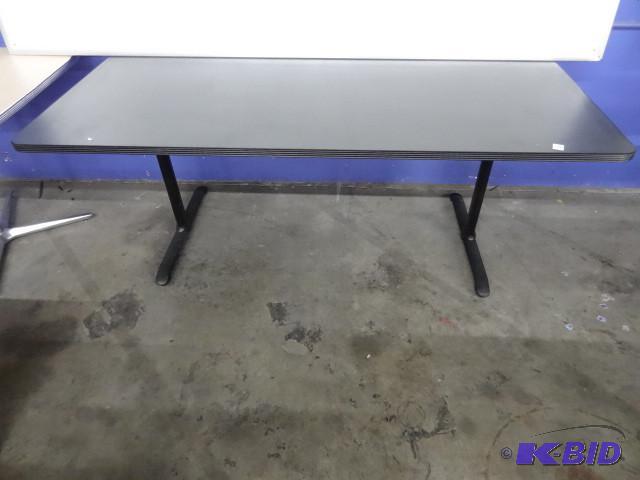 72 x 36 metal framed table...