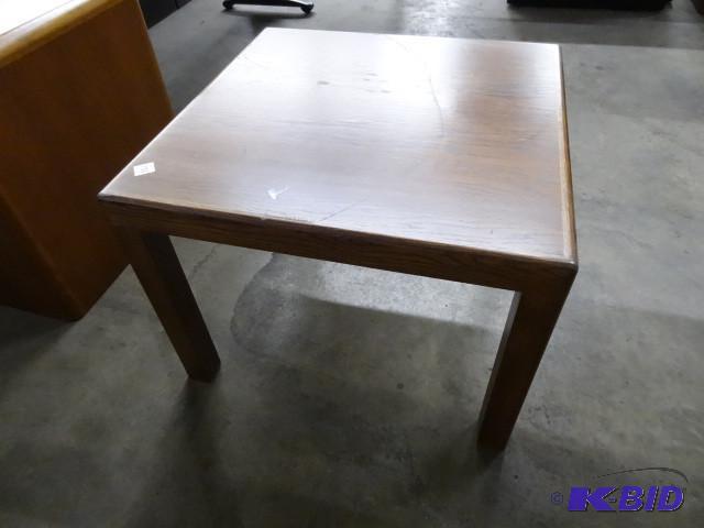27 x 27 x 20 wood end table...