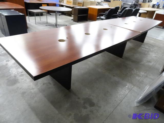 Large 2 piece conference table. Mis...