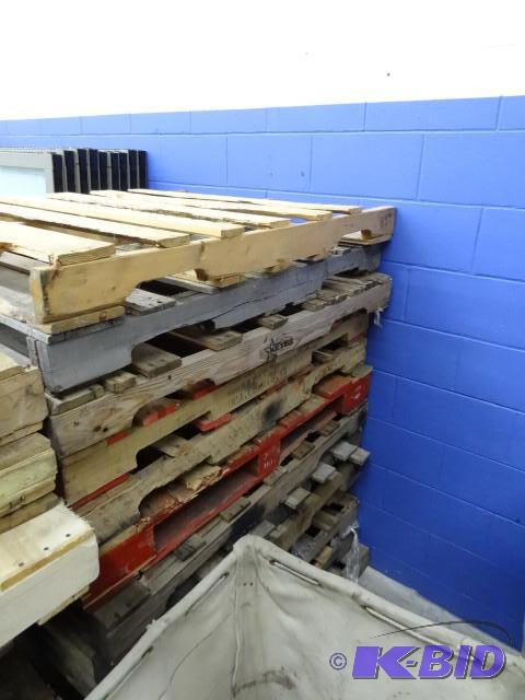 13 wood pallets...