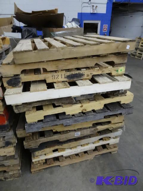 13 wood pallets...
