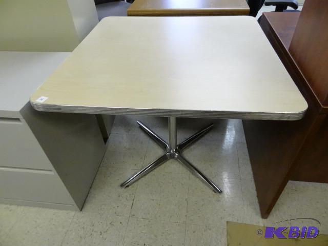 36 x 36 metal framed table...