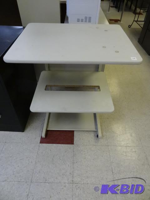 Table with underneath printer shelf...
