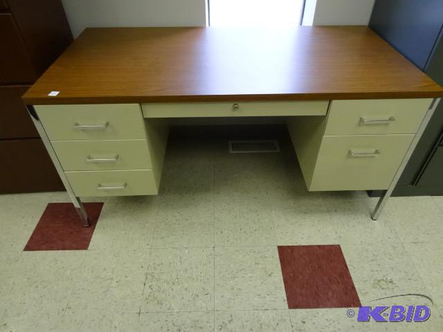 60 x 30 metal desk...