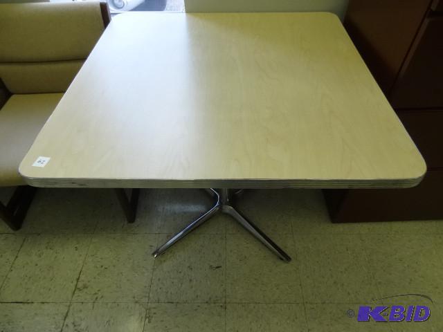 36 x 36 metal framed table...