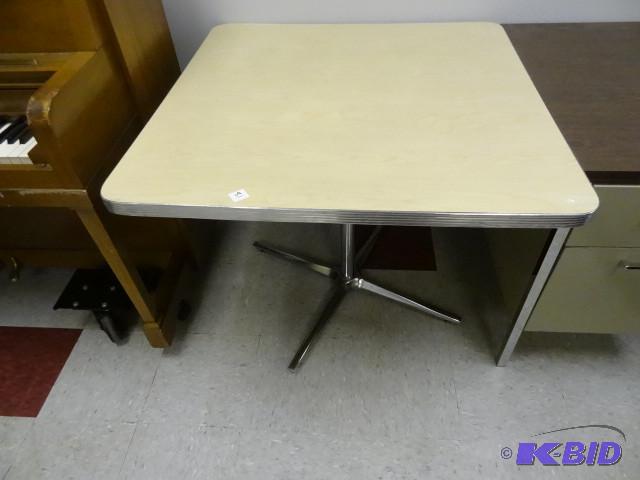 36 x 36 metal framed table...