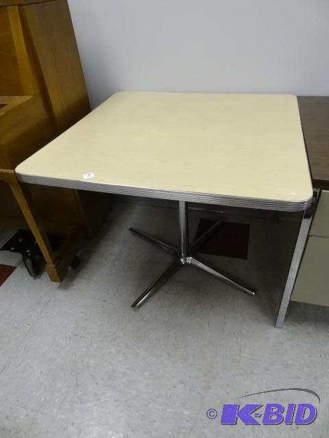 36 x 36 metal framed table...