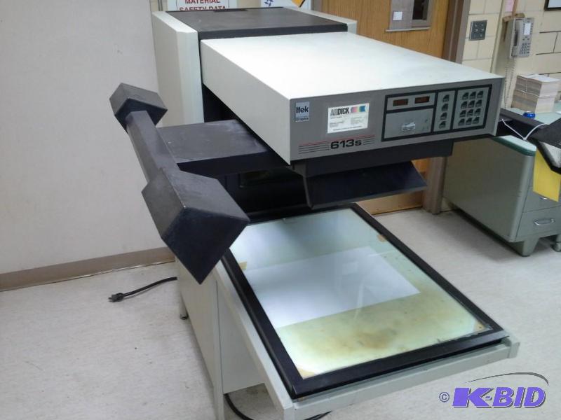 lot 21 image: Itek Graphix Camera Plate Maker  613S,