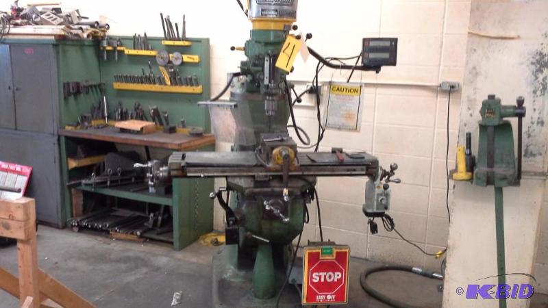 lot 4 image: Bridgeport Mill With Digital Magnescale.