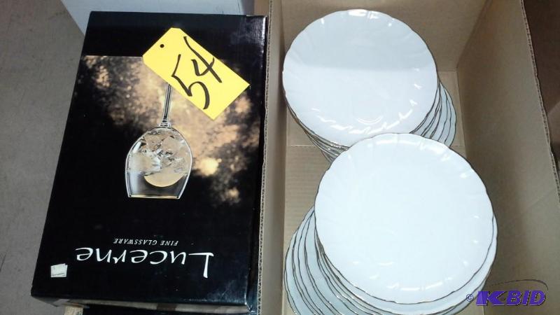 lot 54 image: Dishes,  Cups And Stemware