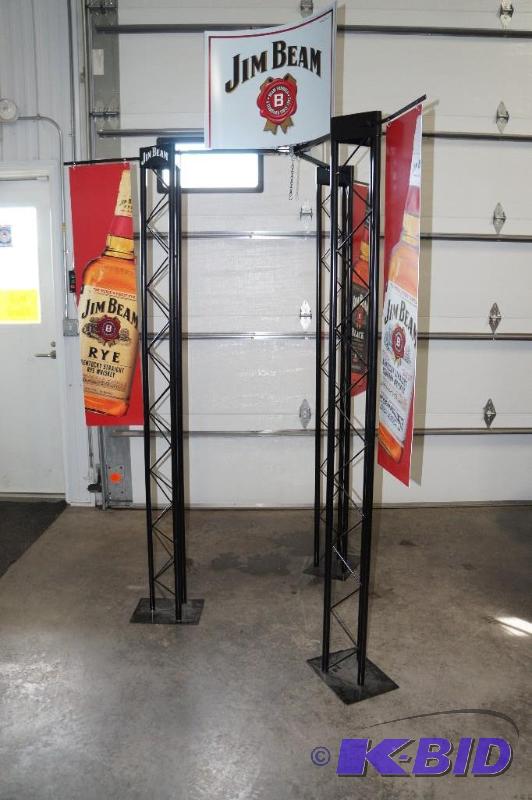 lot 36 image: Jim Beam Promotional Tri-Tower Display.