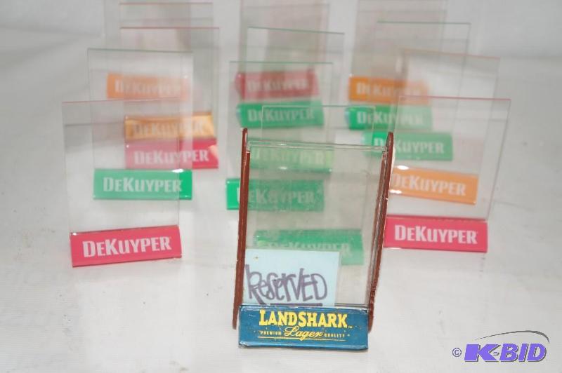 lot 60 image: 16 DeKuyper Table Tents