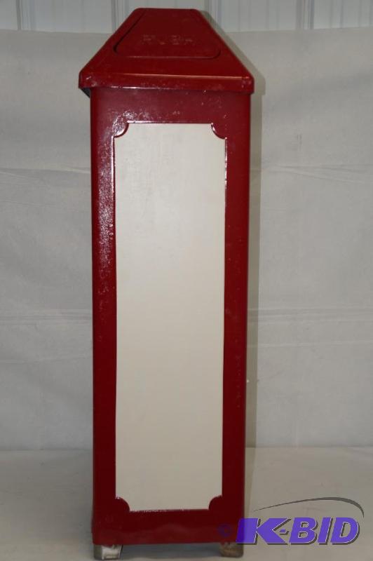 lot 68 image: Antique 1930s Parlor Trash Can with Removable Steel Lining