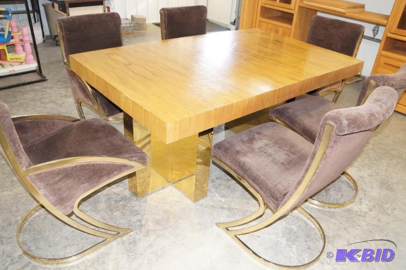 lot 82 image: Ethan Allen Dining Room Table Set