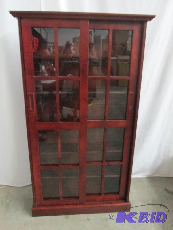 lot 14 image: McLeland Sliding Door DVDBluRay Cabinet