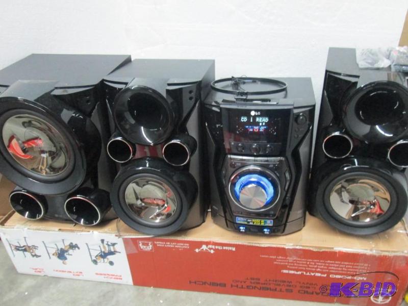 lot 2 image: LG 810 Watt CD iPod iPhone MP3 Sound System