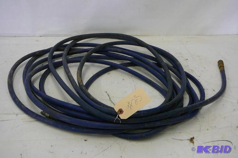 lot 23 image: Blue air hose with fittings Sold &q...