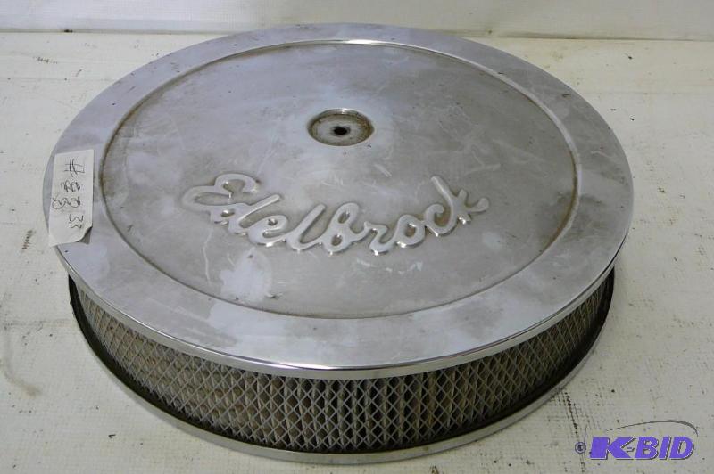 lot 33 image: Edelbrock air cleaner Sold &quotas...