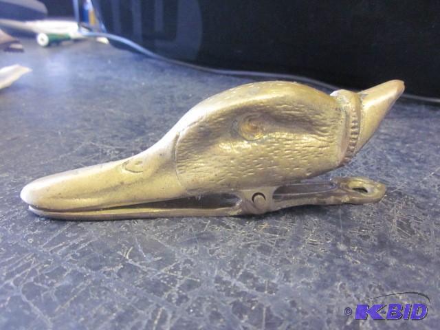 Brass duck head wall not hanger wit...