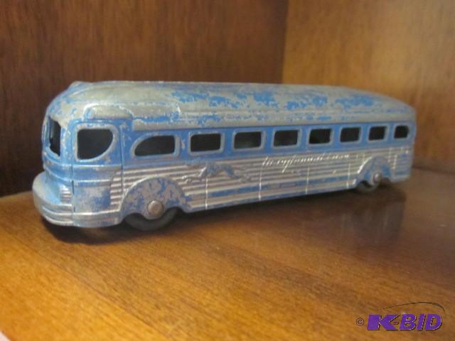 6 inch vintage blue and silver Grey...