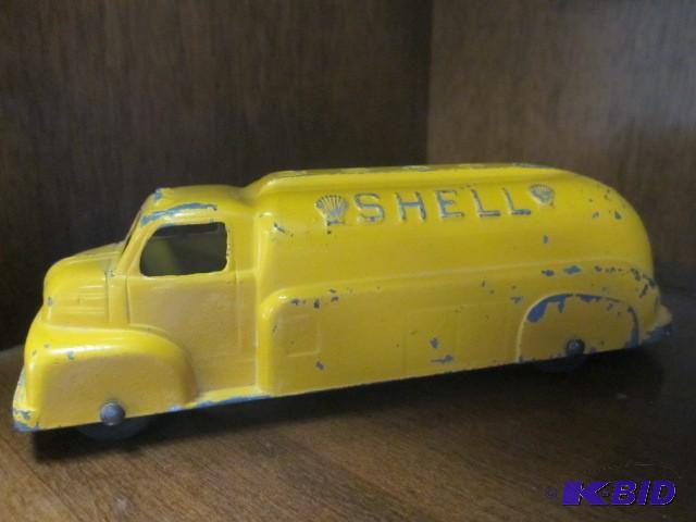6 inch yellow vintage Shell Oil Tru...