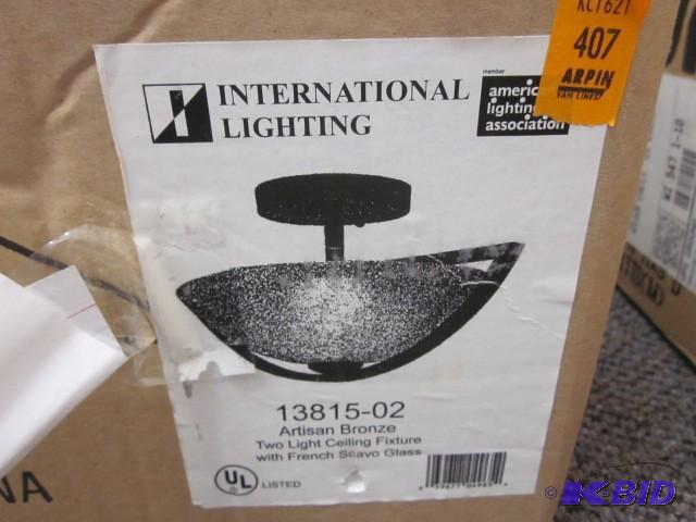 New in box Artisan Bronze (2) light...
