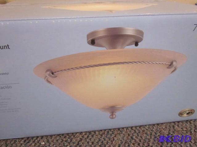New in box, Hampton Bay Semi-Flush ...