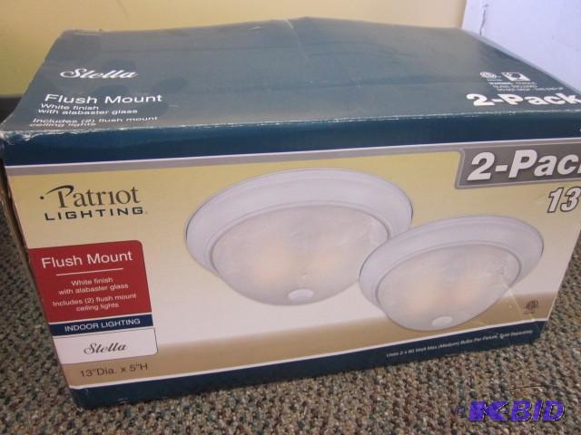(1) 13 inch new in box flush mount ...