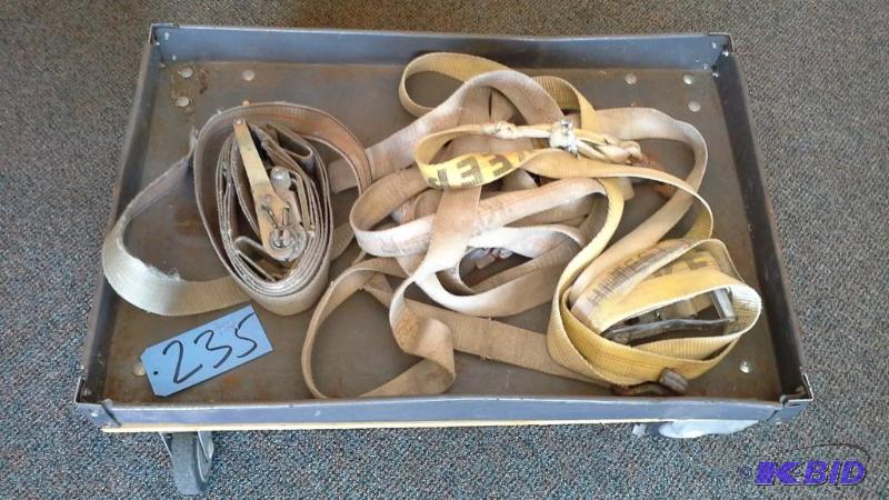 Two carts and straps