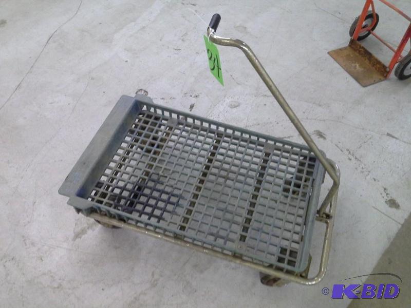small landscaping cart with pull handle