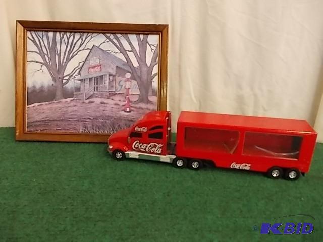 Framed Coca-Cola Mountain Top Groce...