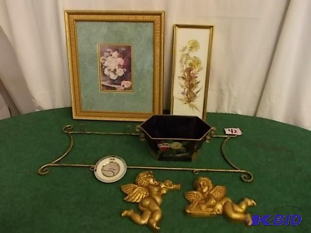 2-Picrures 14 12 x 16 12, Brass P...