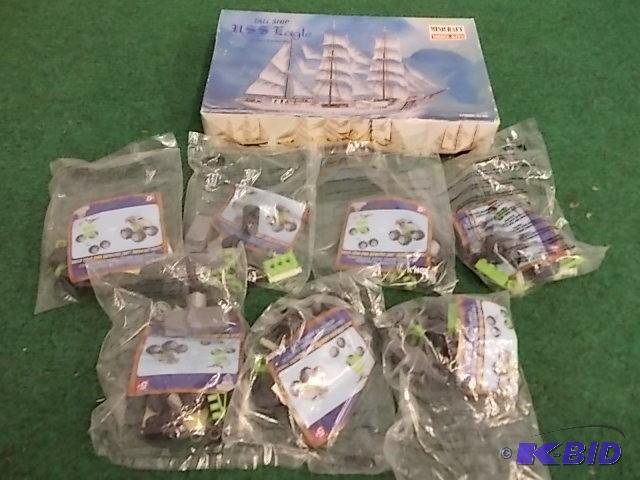USS Eagle Ship Model, 7-Pkgs KNex&...